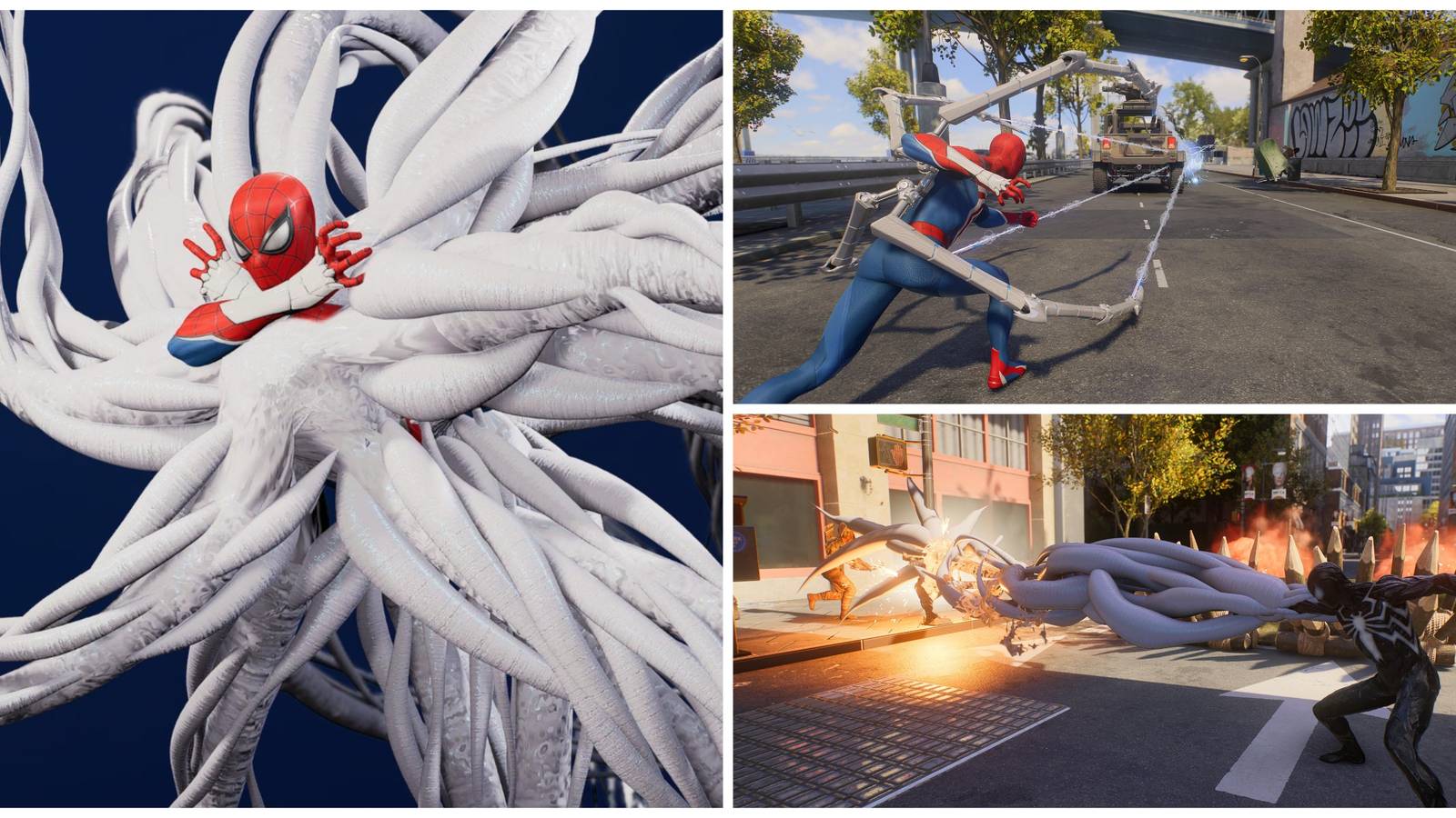 spider-man using different abilities