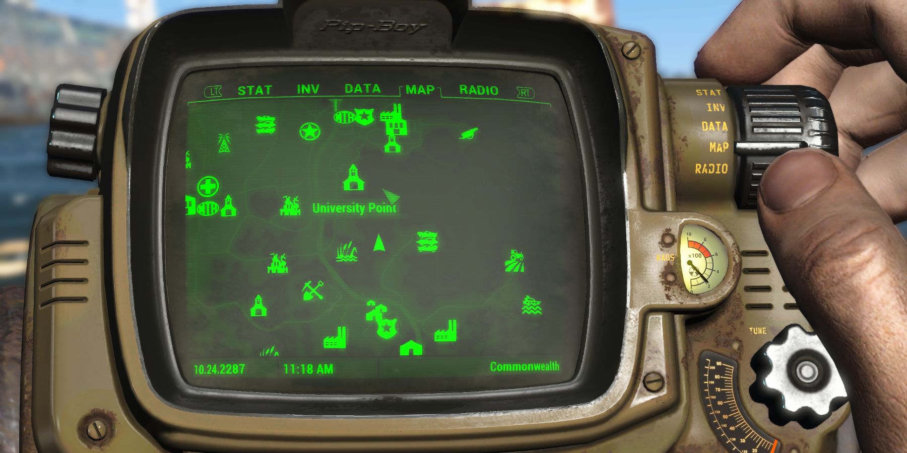 Fallout 4 - University Point Map Location