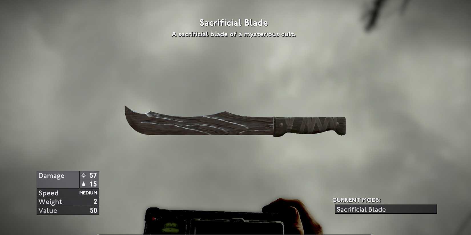 Fallout London Best Weapons Sacrificial Blade