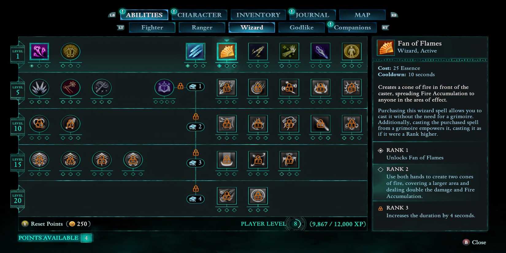 Fan of Flames skill in Avowed