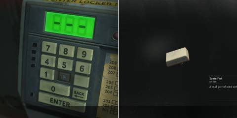 The Locker Number Kiosk & A Spare Key 