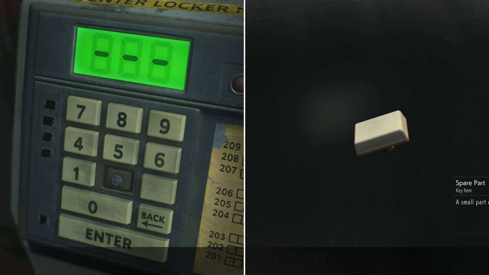 The Locker Number Kiosk & A Spare Key 