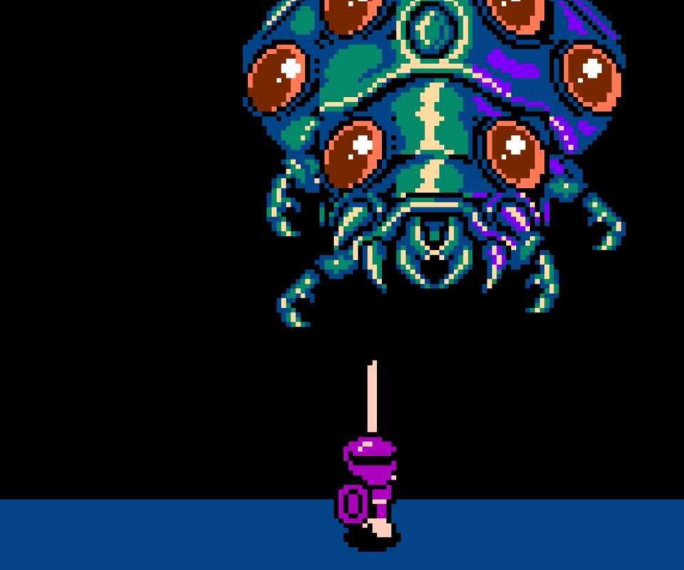 Fighting a boss in Crystalis