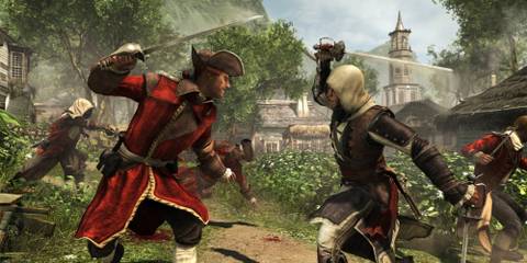 Fighting enemies in Assassin’s Creed 4 Black Flag