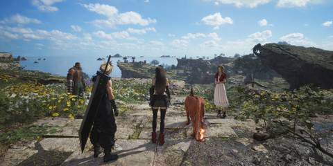 Final Fantasy 7 Rebirth party exploring