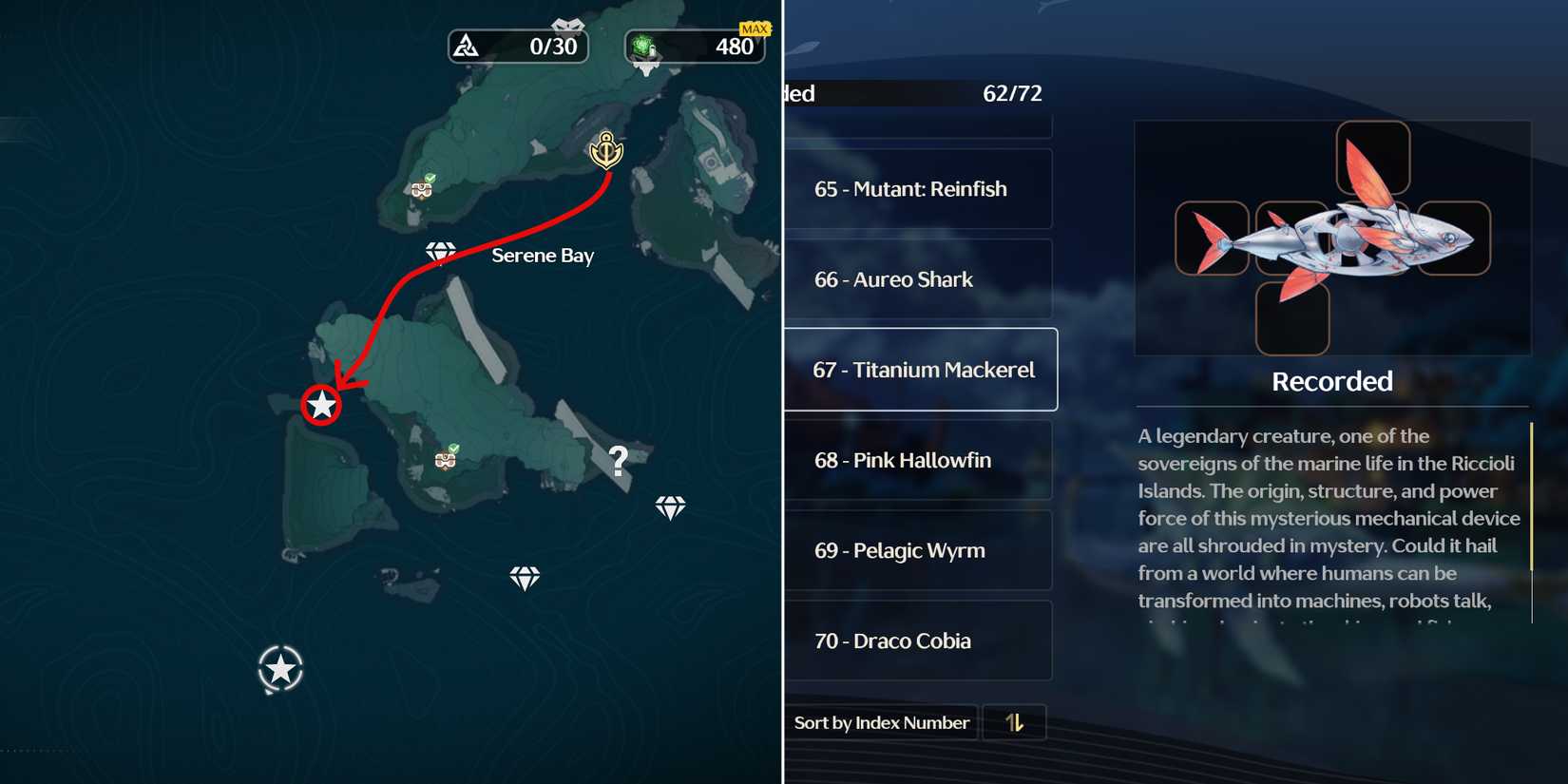 fish number 67 location in wuthering waves