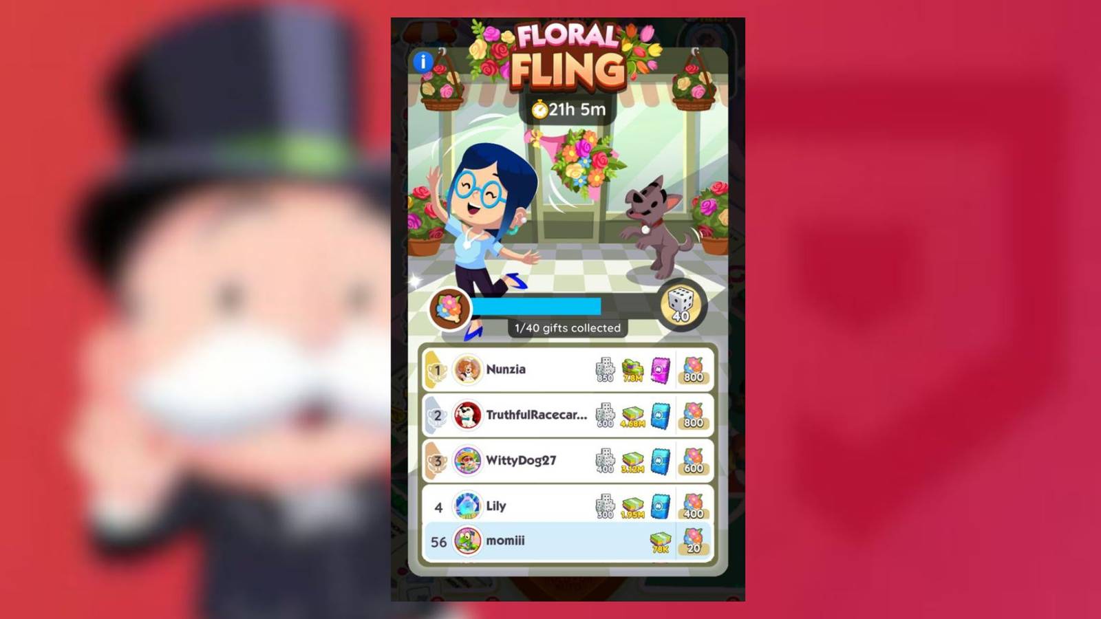 floral fling monopoly go