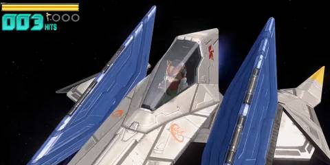 fox hovering in his arwing