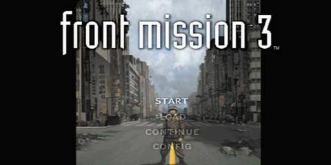 Front Mission 3 title screen