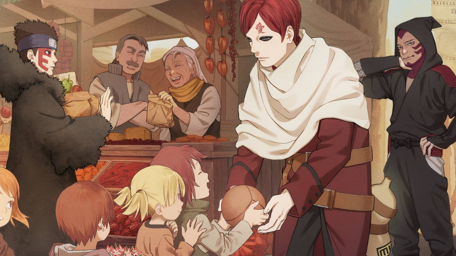 gaara illustration boruto