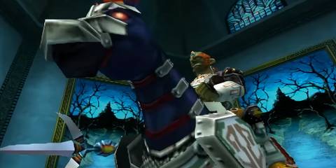 ganon preparing to fight link