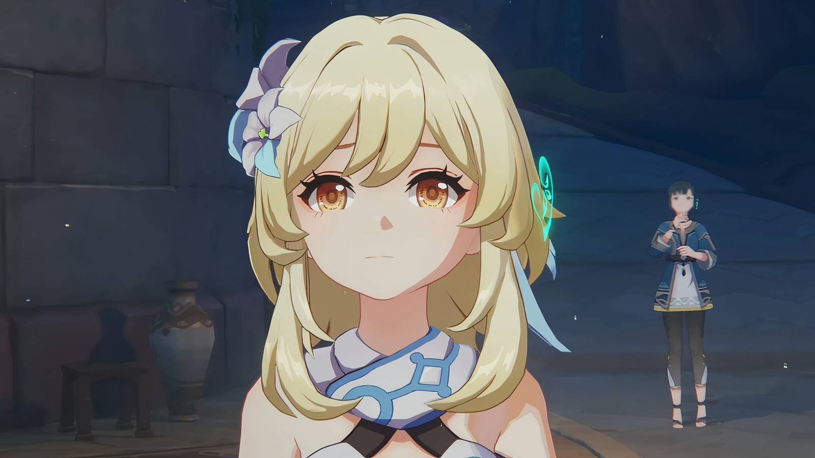 Genshin Impact players Lumine's character model detail