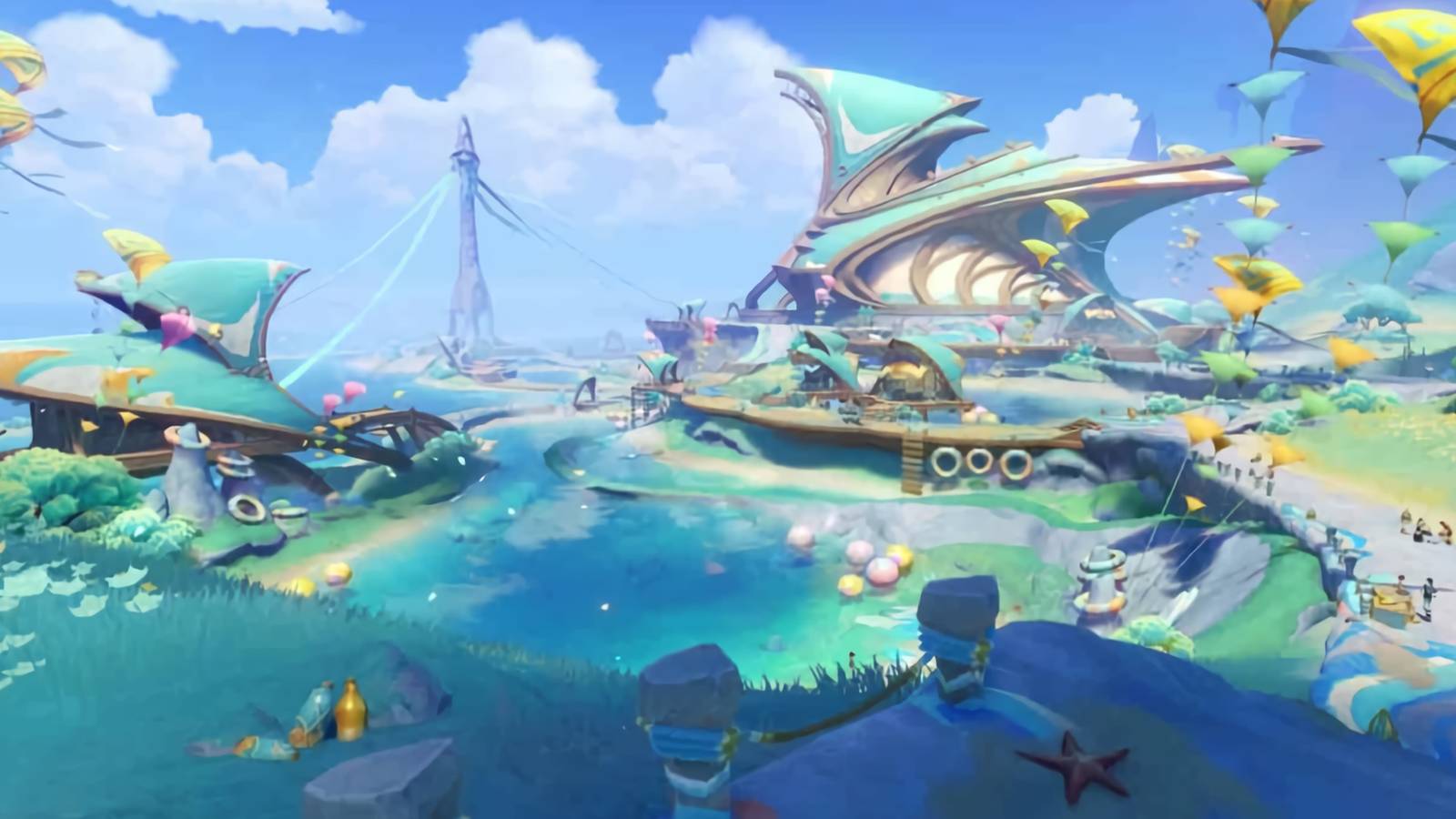 An image from Genshin Impact showing Natlan's People of the Springs tribe.