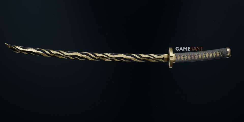 Gold Tiger Katanas in Warzone