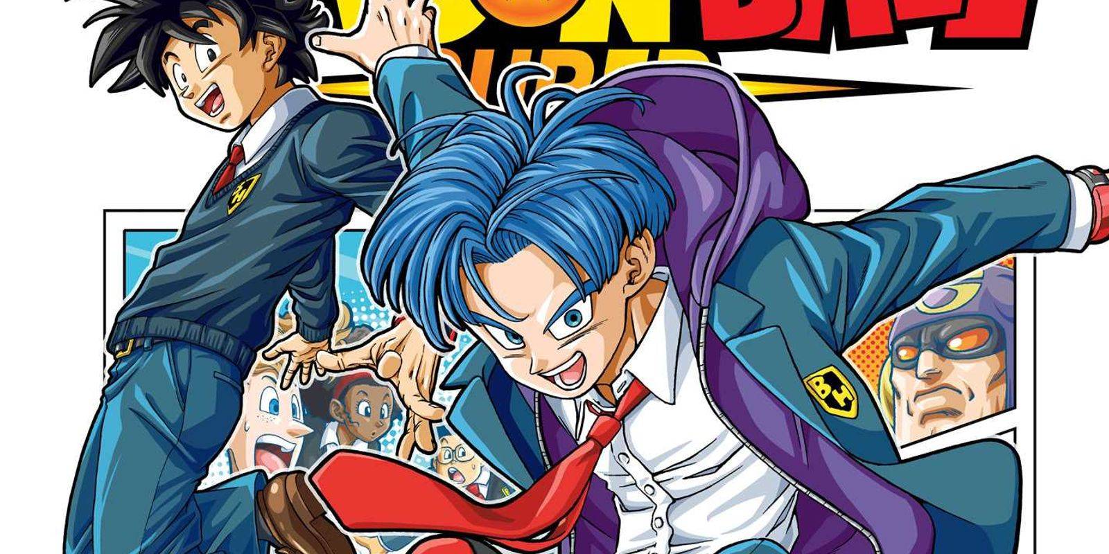 image: goten and trunks in the cover of dragon ball super volume 23.