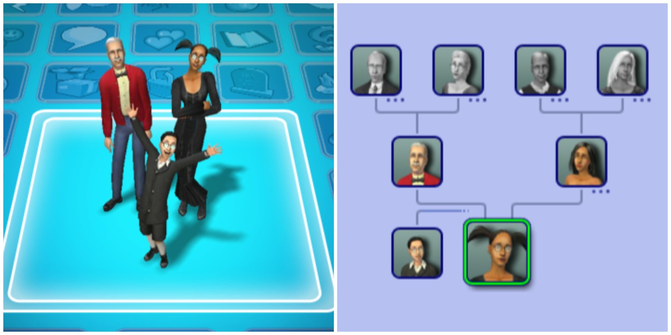 goth family tree the sims 2