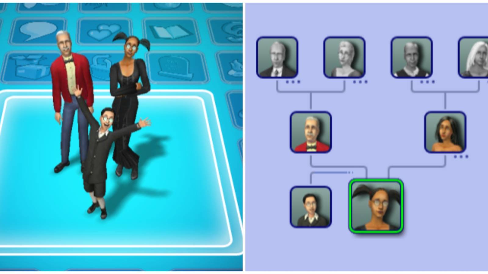 goth family tree the sims 2