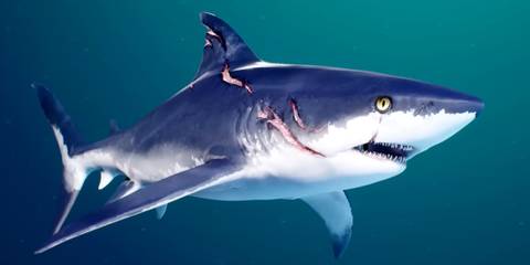 The bull shark protagonist from Maneater