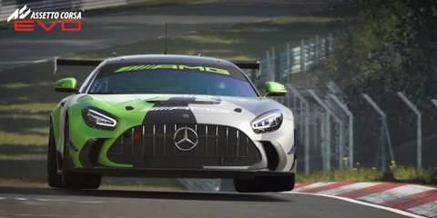 Green AMG in in Assetto Corsa EVO