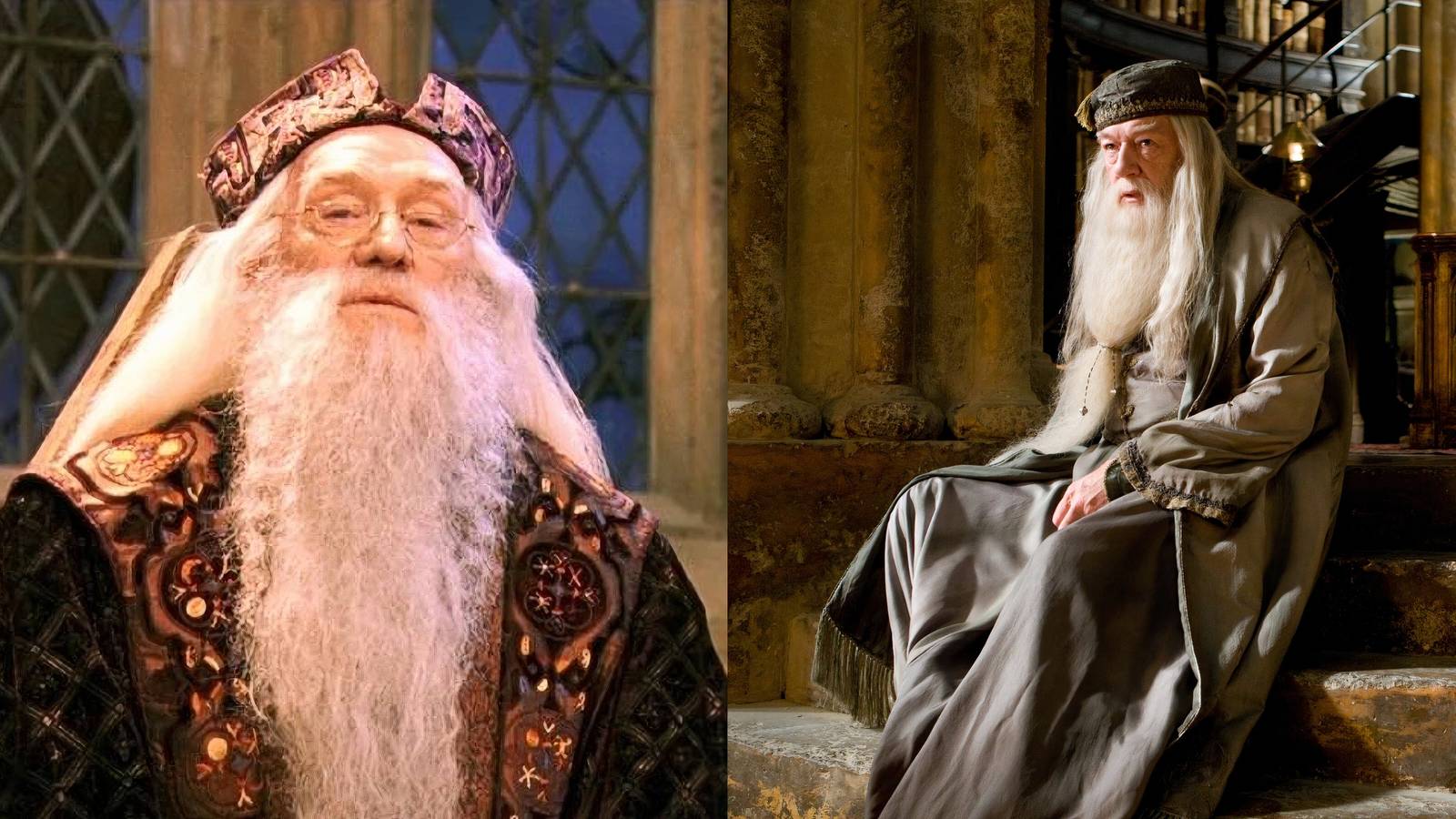 Harry Potter movie Dumbledore versions