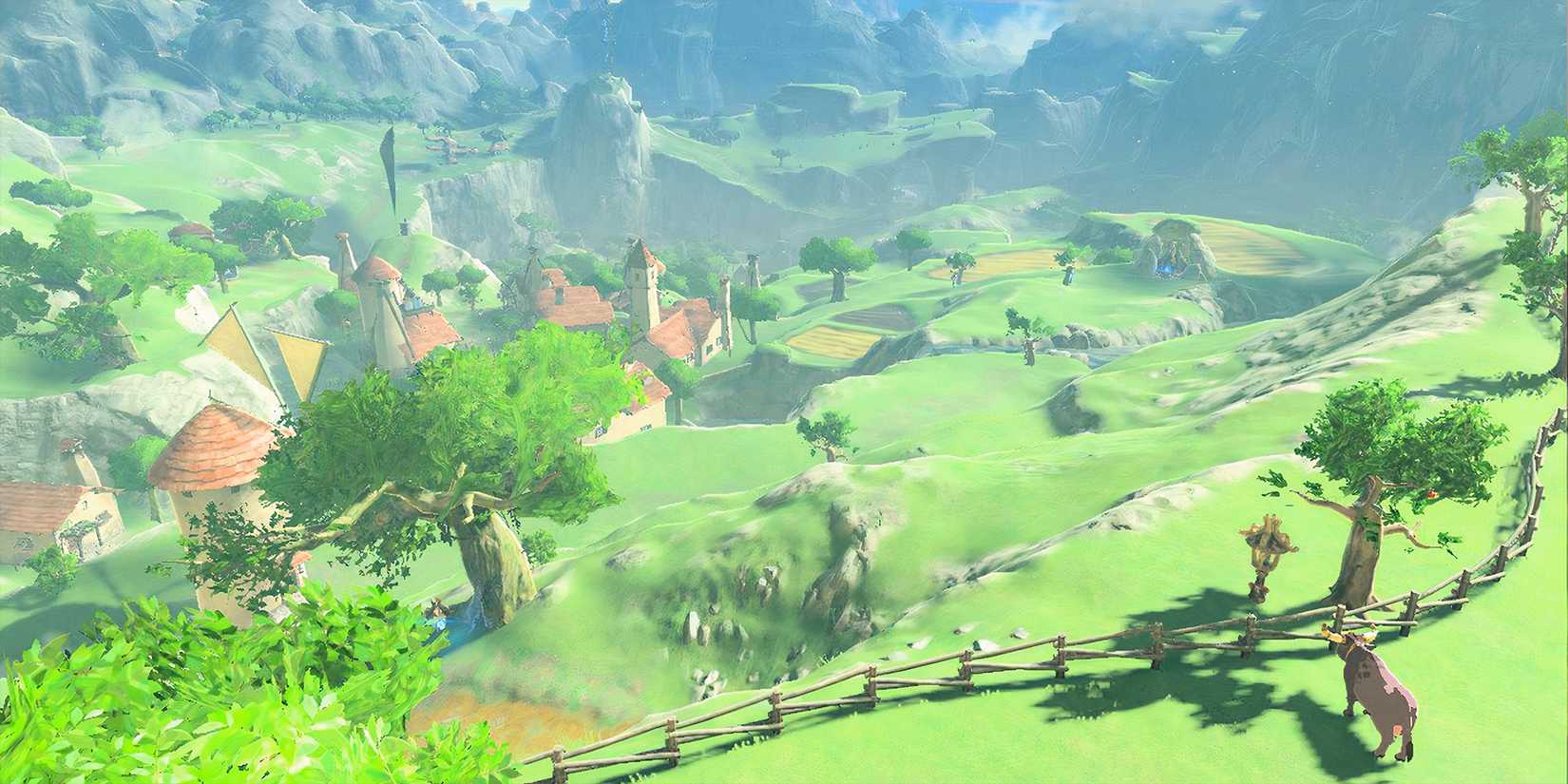 Hateno Village hills Zelda Tears of the Kingdom