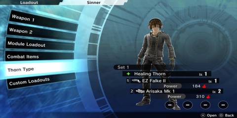 Healing Thorn Type in Freedom Wars Remastered