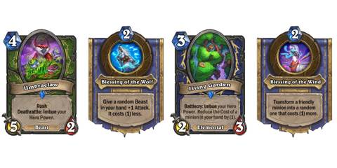 hearthstone into the emerald dream imbue cards hunter shaman