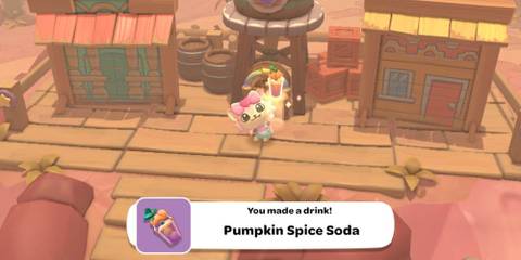 hello kitty island adventure pumpkin spice soda