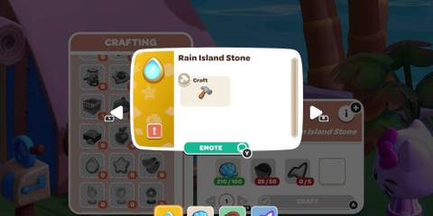 hello kitty island adventure rain island stone craft