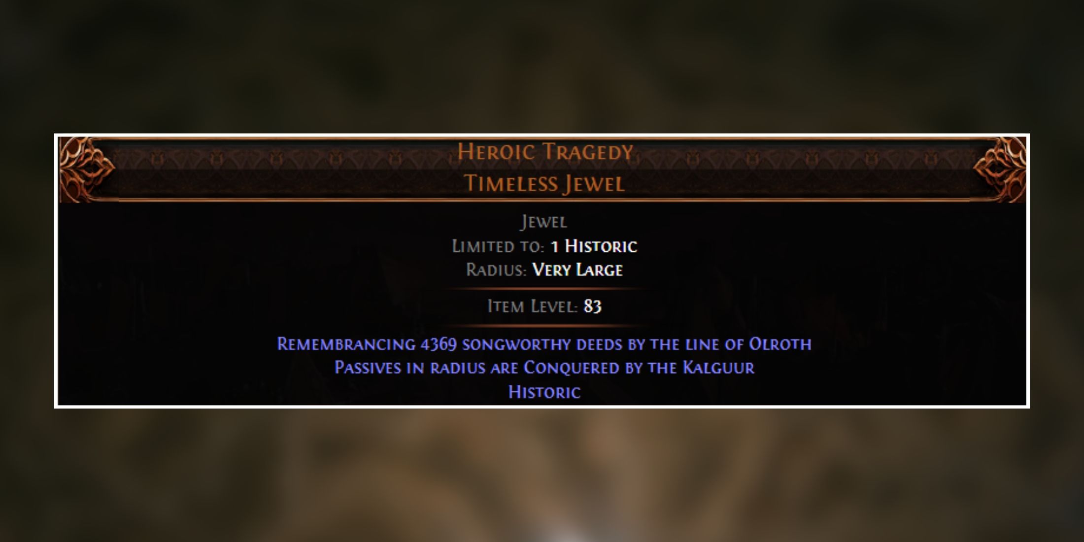 heroic tragedy timeless jewel in path of exile 2