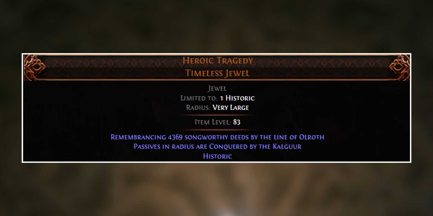 heroic tragedy timeless jewel in path of exile 2