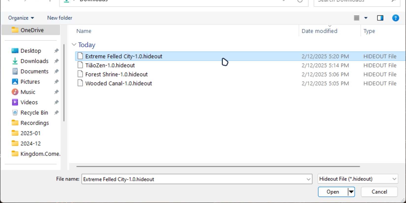 hideout file type in path of exile 2