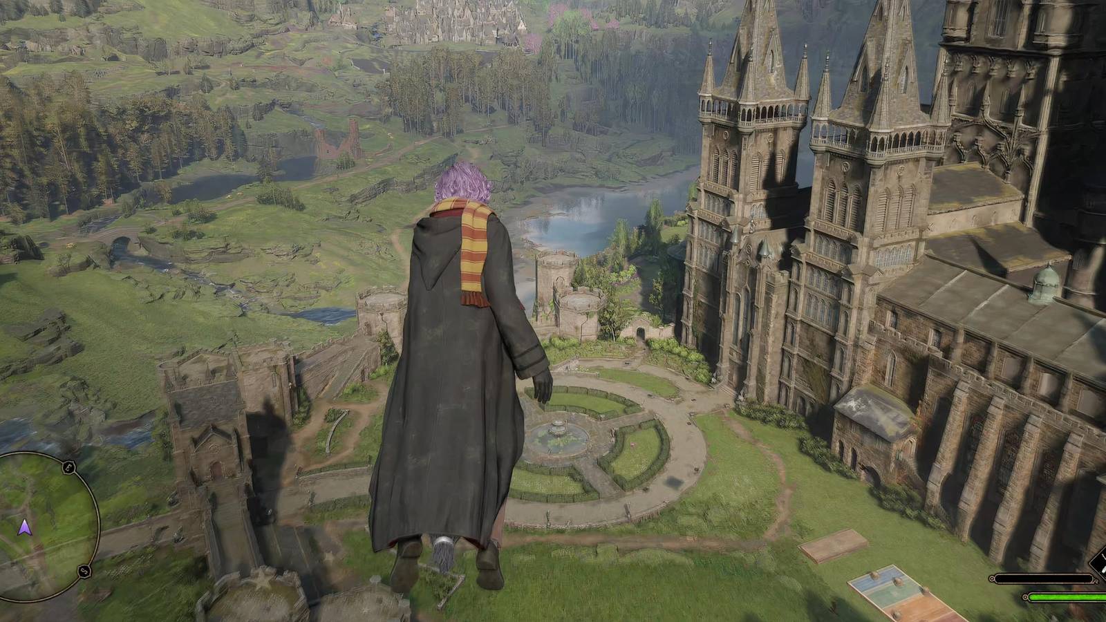 Hogwarts Legacy bug makes player swim above ground