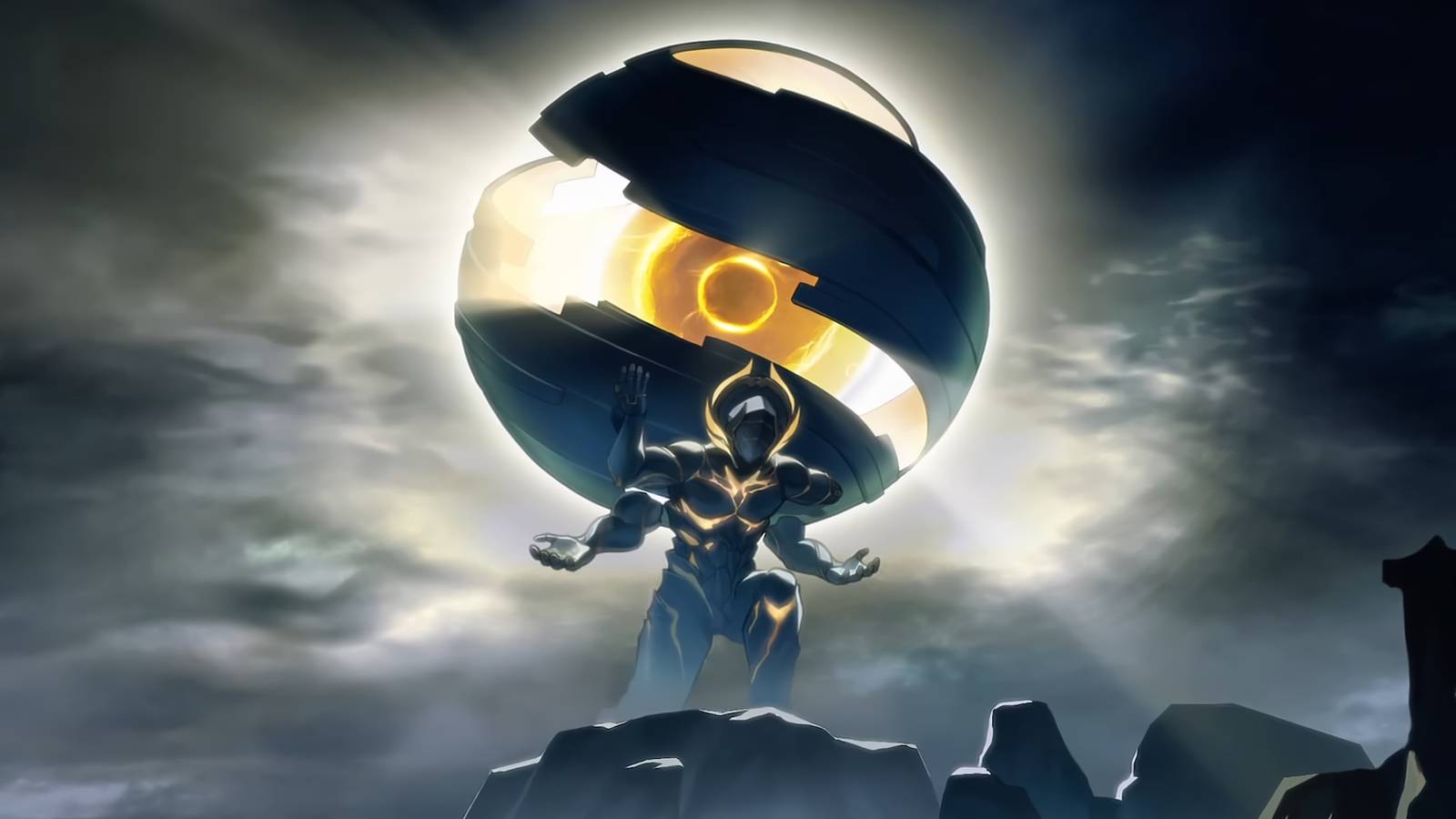 A promotional image from Honkai: Star Rail showing the Amphoreus Titan, Kephale.