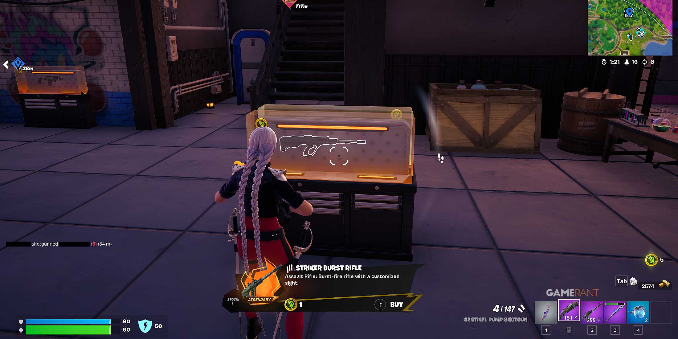 Burst Rifal How to Get a Mythic Striker Burst Rifle in Fortnite