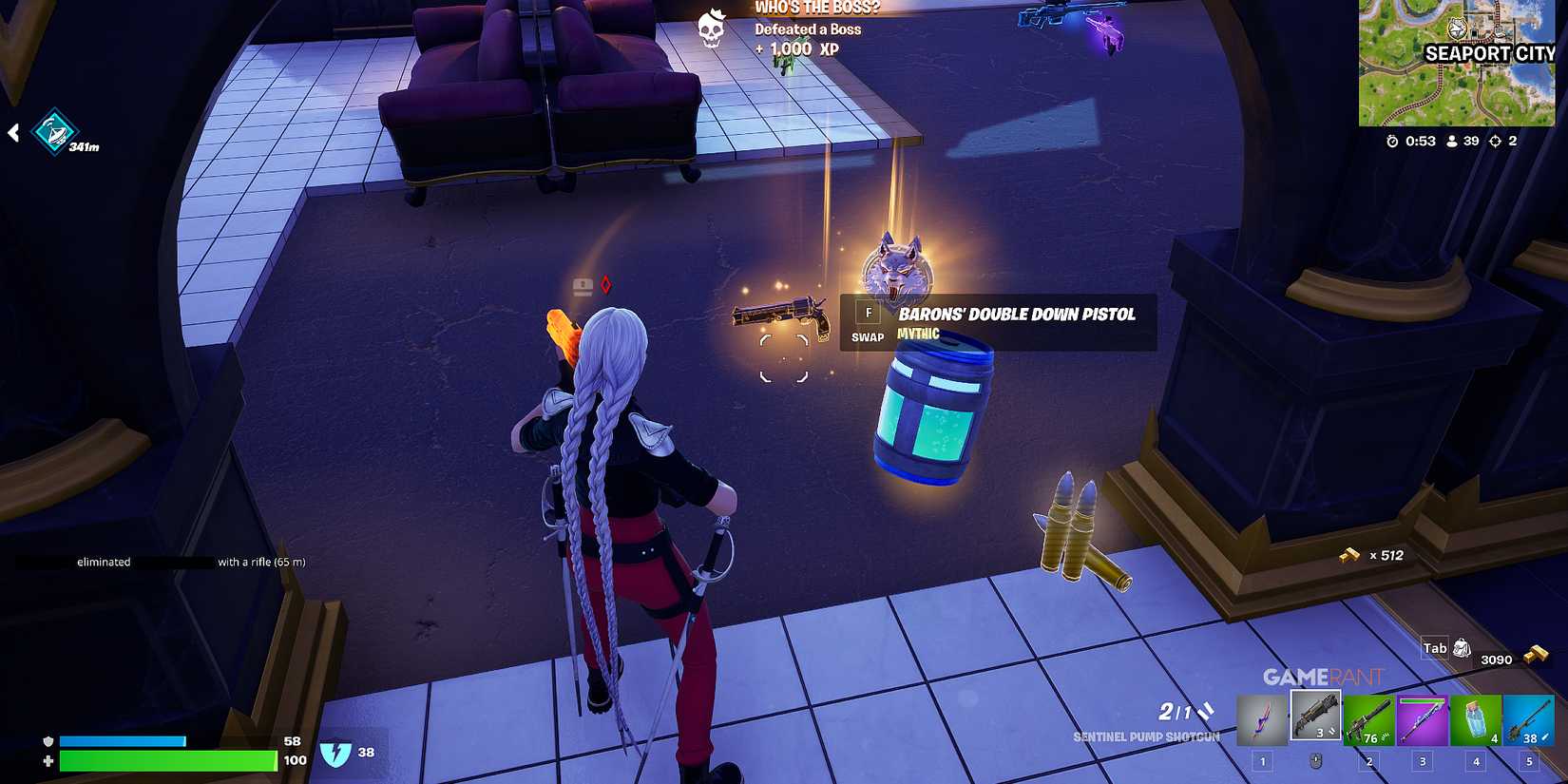 how to get Barons' Double Down Pistol in Fortnite 