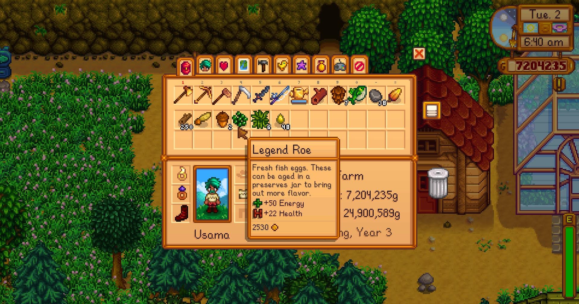 How To Get Legend Roe in Stardew Valley 