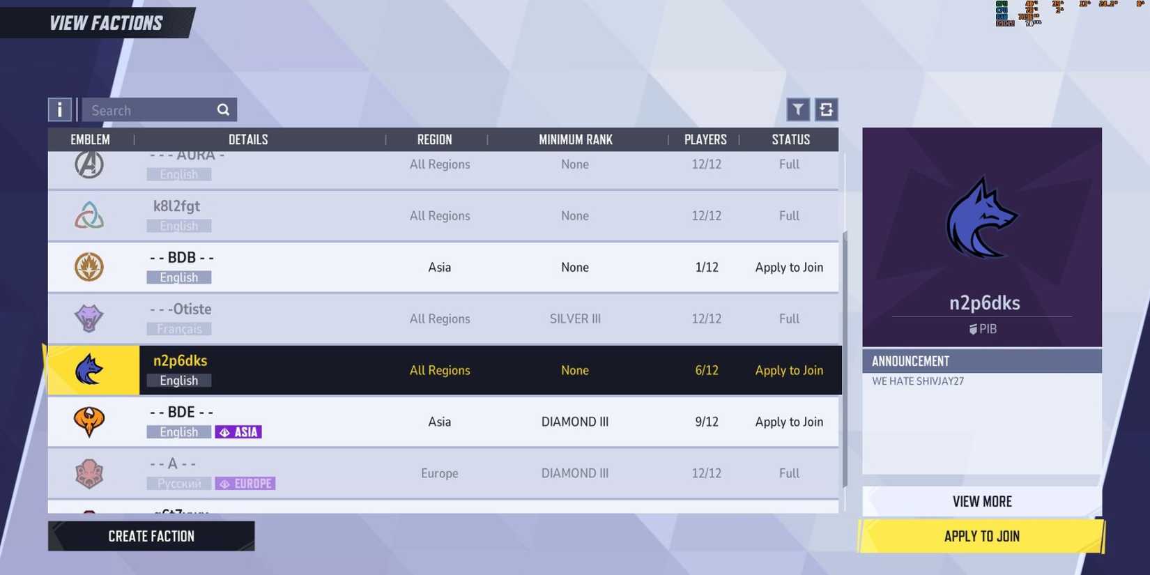 Marvel Rivals: How To Create & Join Factions