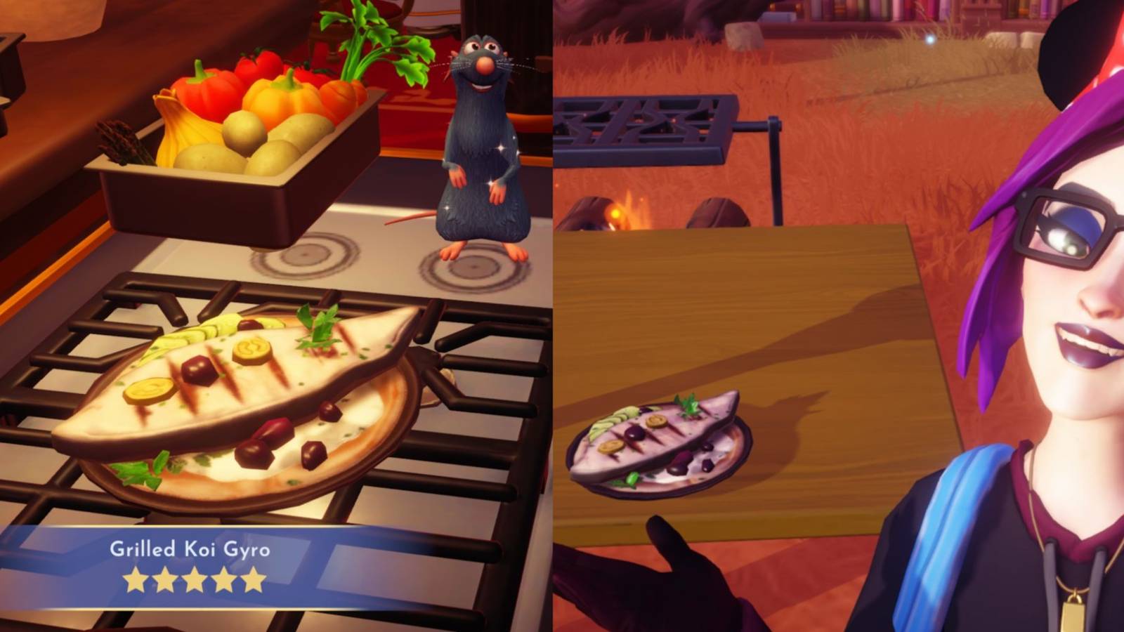 How to Make Grilled Koi Gyro in Disney Dreamlight Valley
