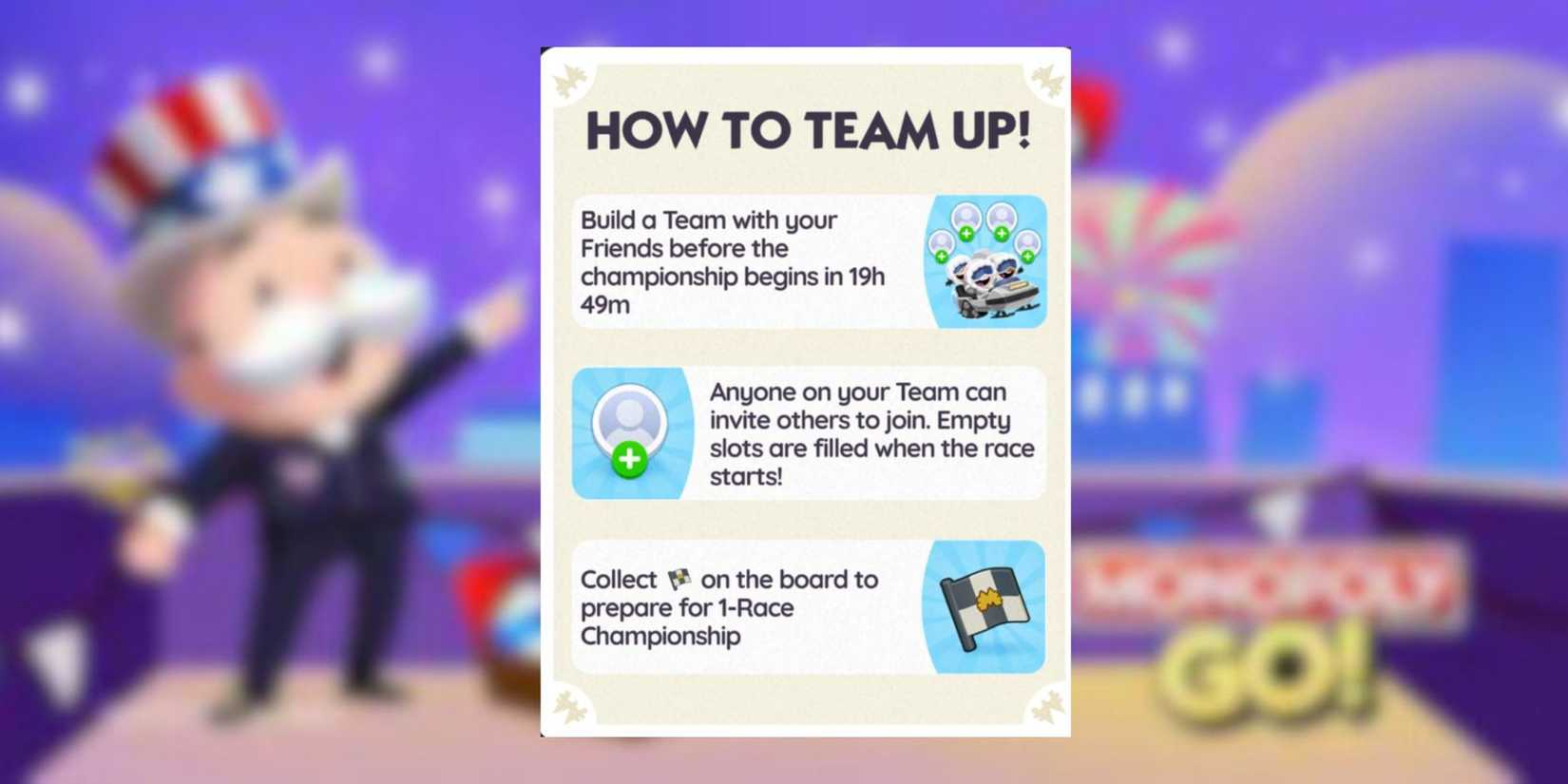 how to play snow racers monopoly go