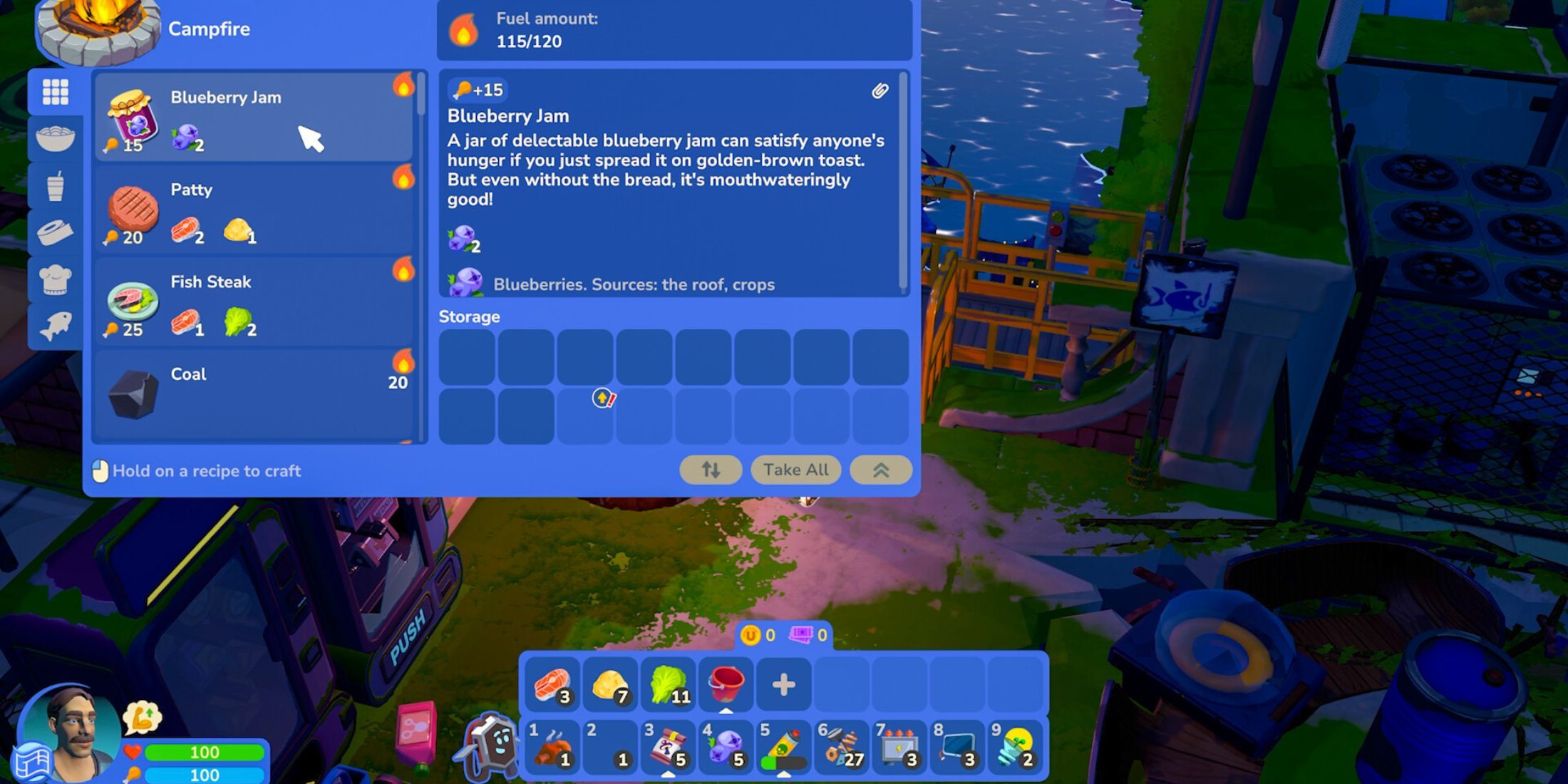 I Am Future Cozy Apocalypse Survival making blueberry jam