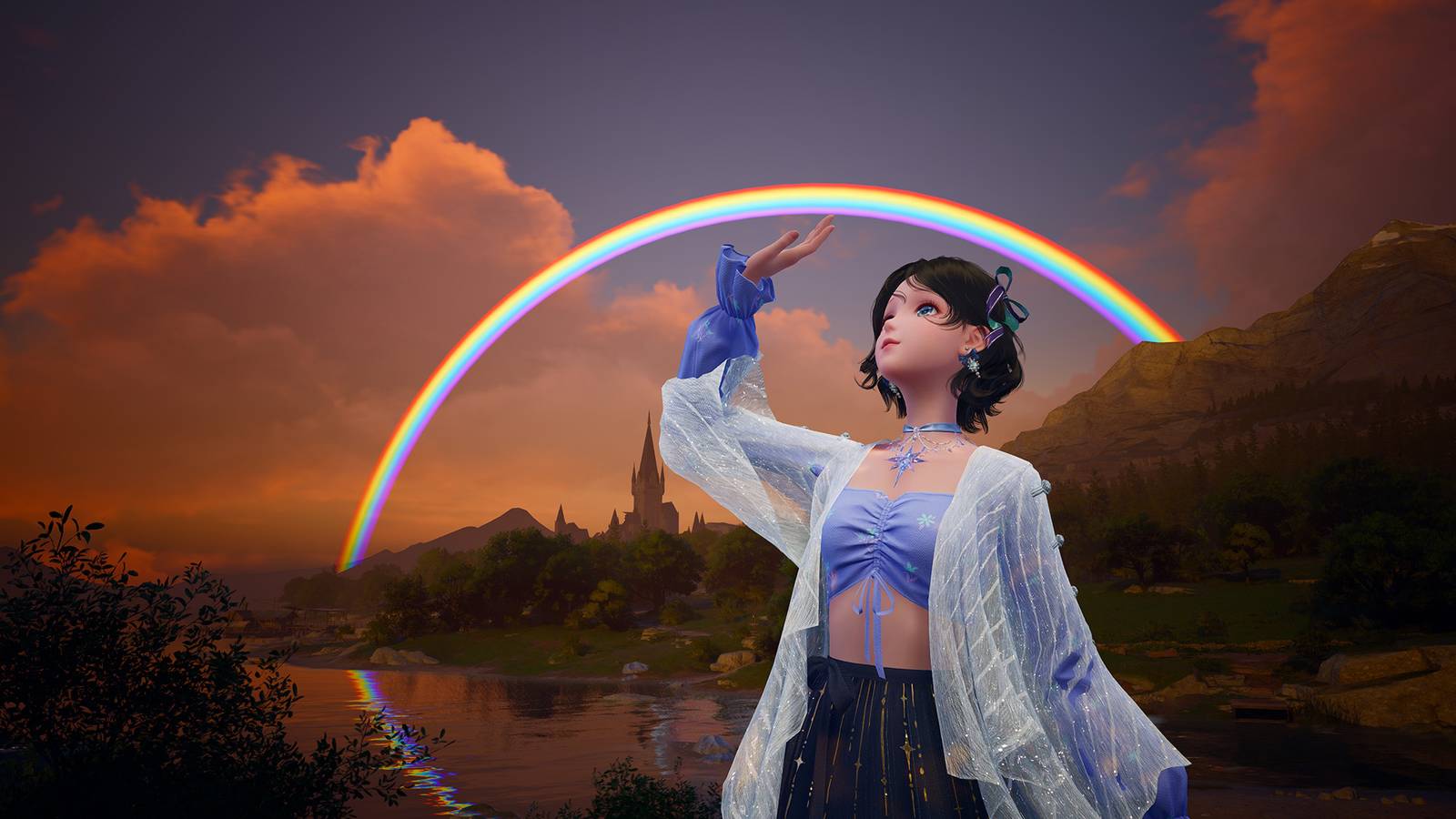 Infinity Nikki Forest Cavern In The Queen's Palace Ruins West Forest Guide (Whimstar and Dews of Inspiration Location)