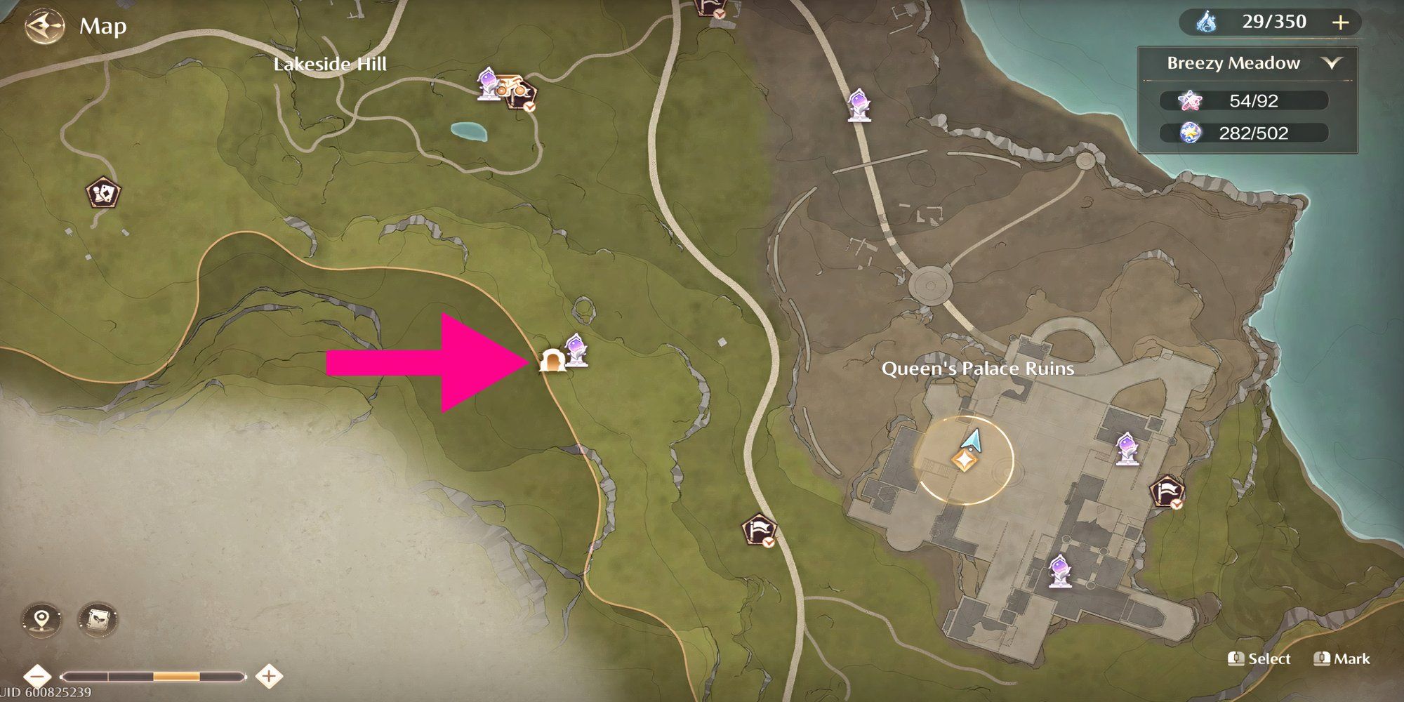 infinity-nikki-forest-cavern-location-map