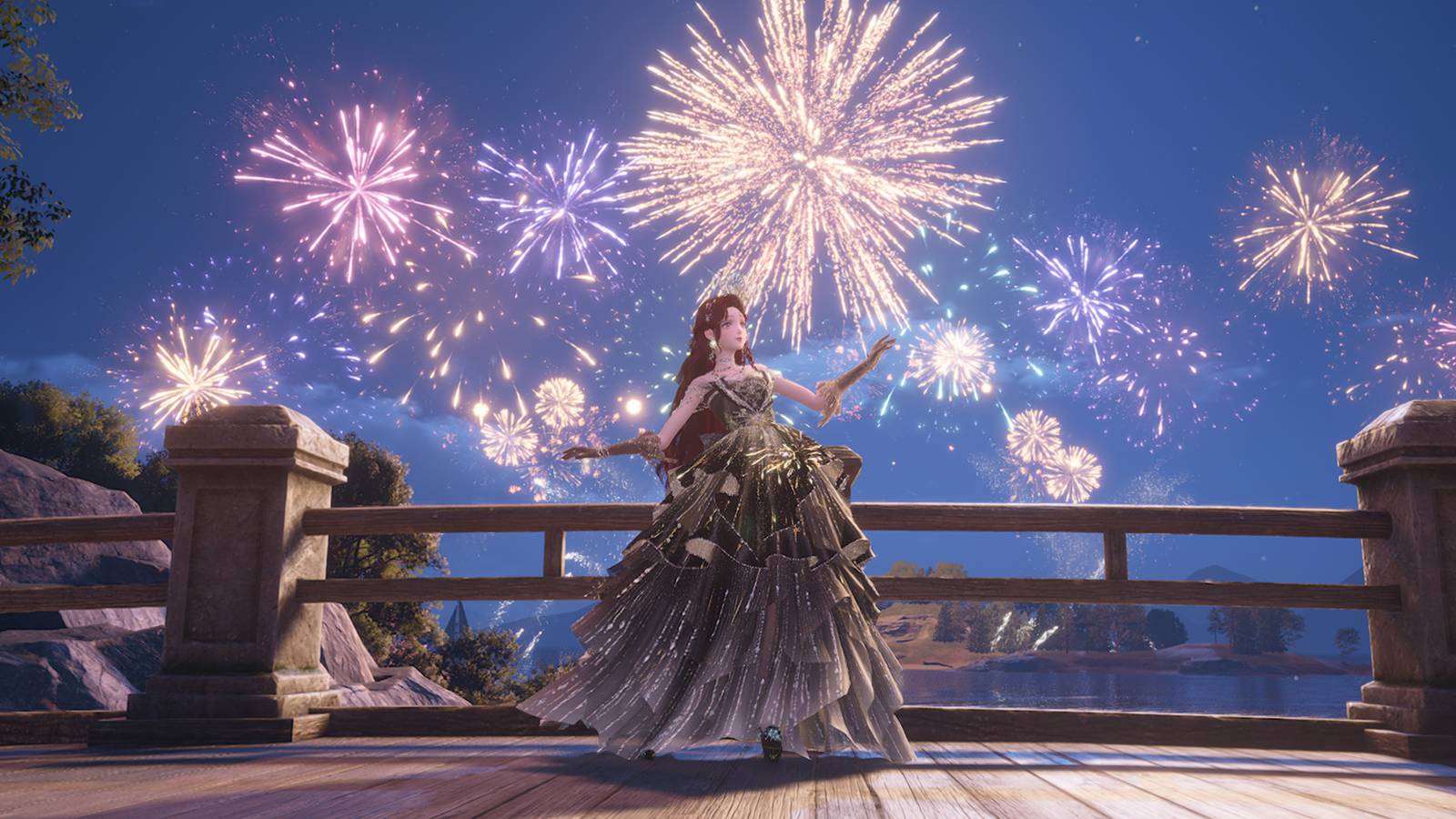 infinity nikki grand fireworks show how to take a photo where to find location