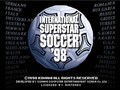 International Superstar Soccer 98 N64 Image 1