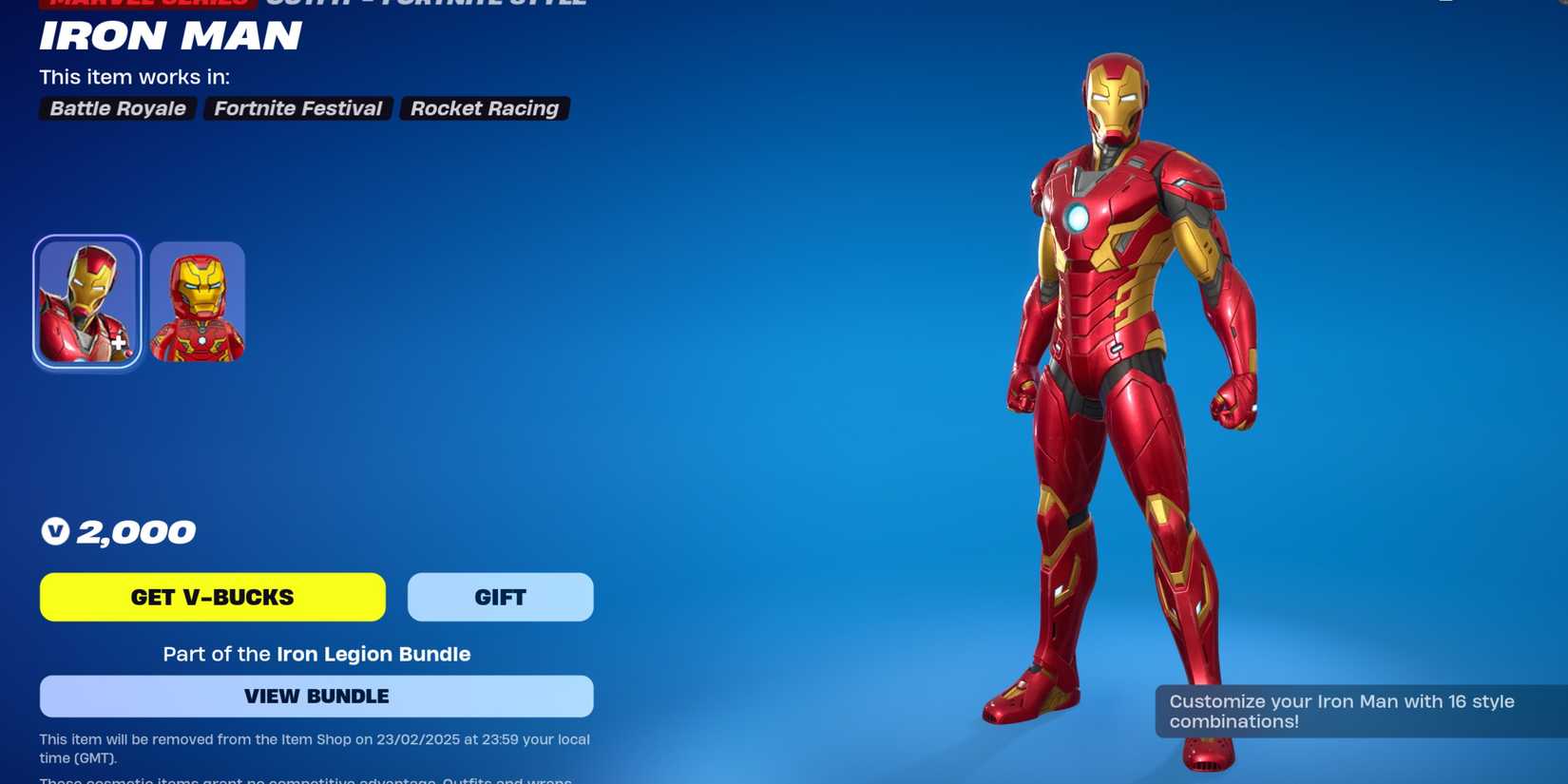 iron man in fortntie