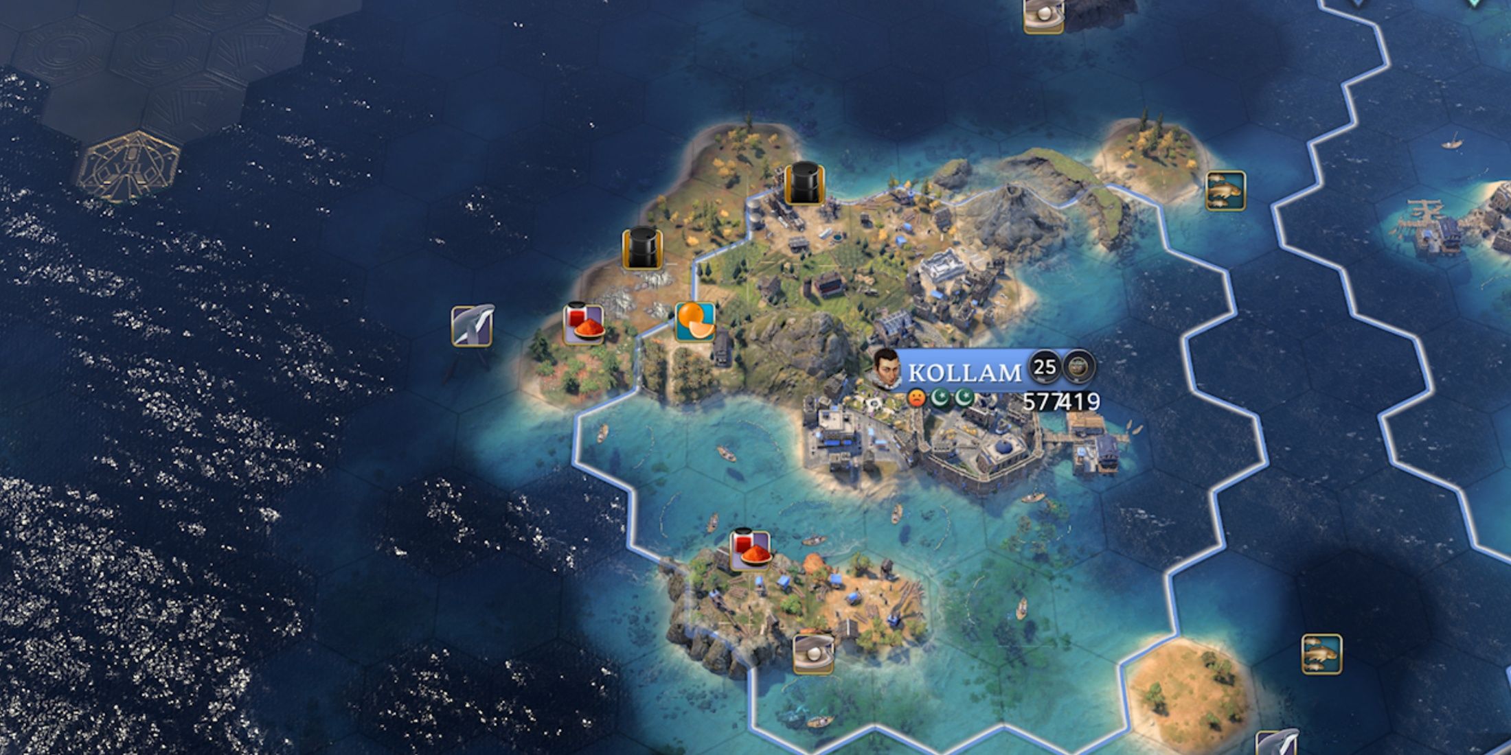 island factory resources in civ 7