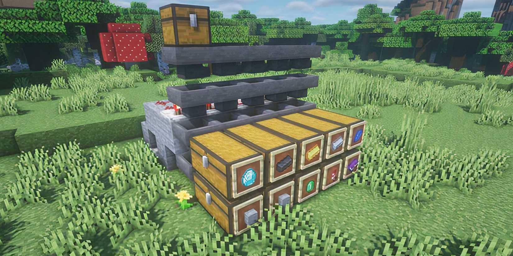 Basic Minecraft Sorting System Best Redstone Builds in Minecraft