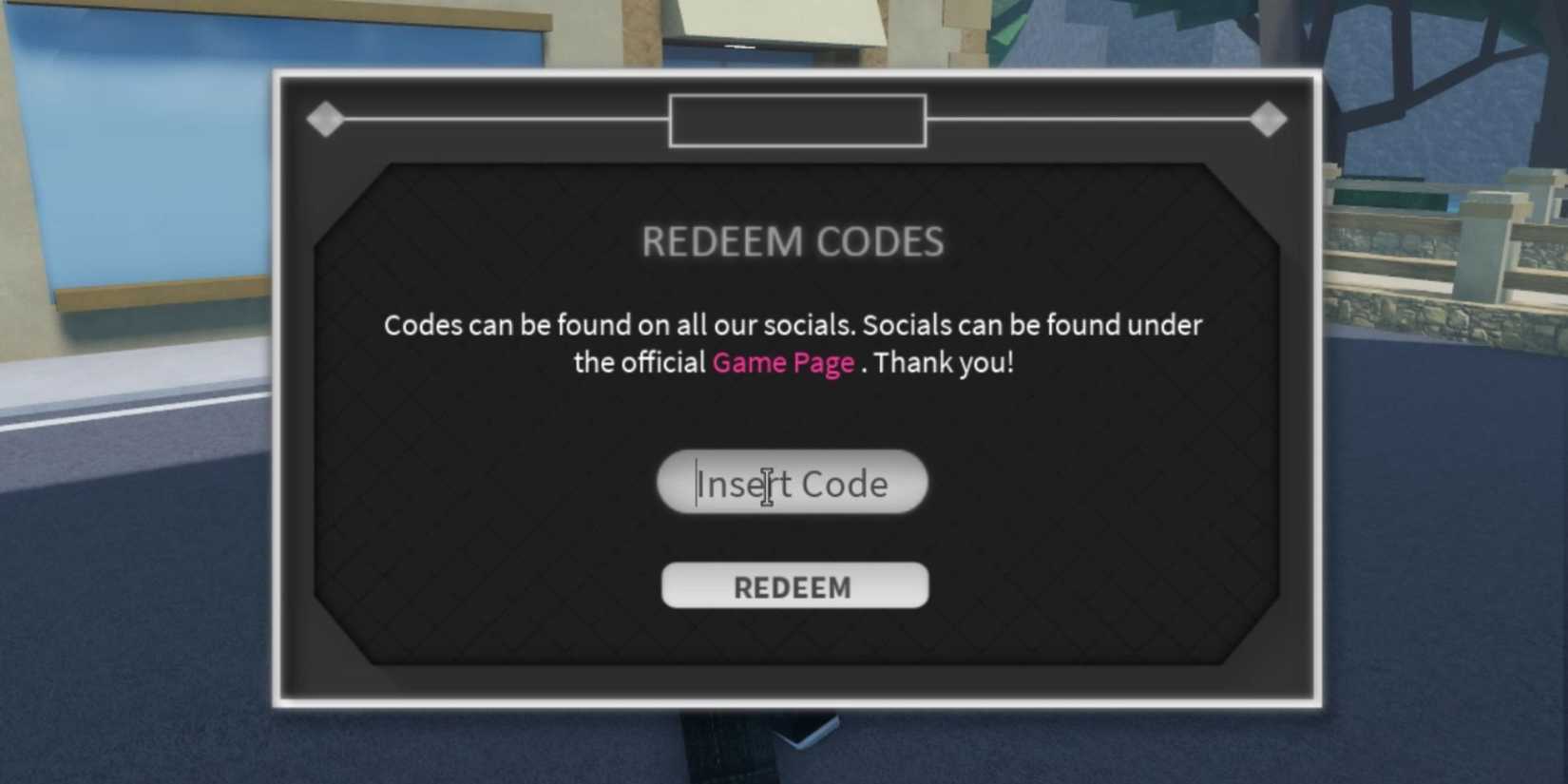 Jojo Shenanigans the codes tab