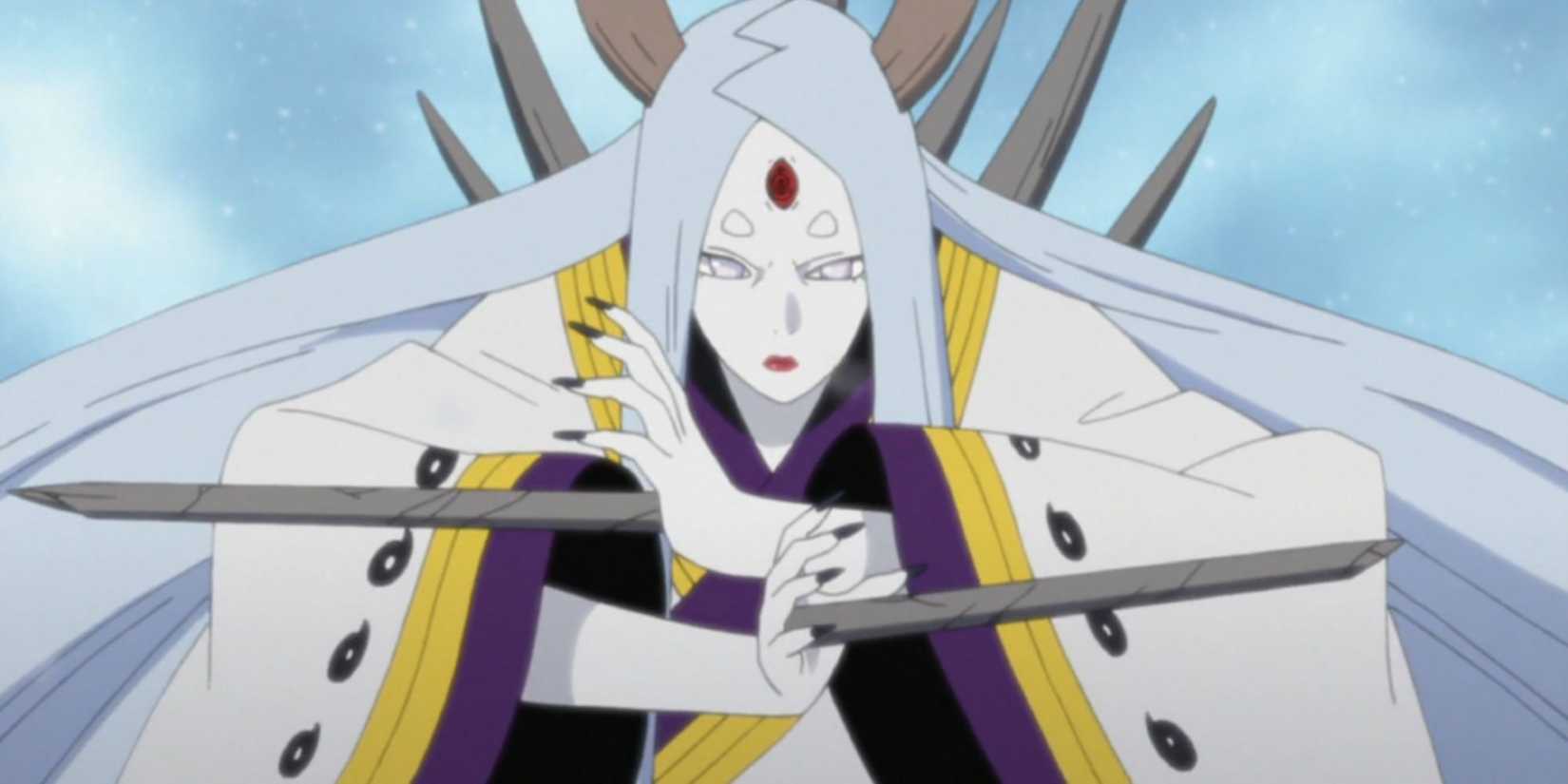 Kaguya activates her All-Killing Ash Bones.